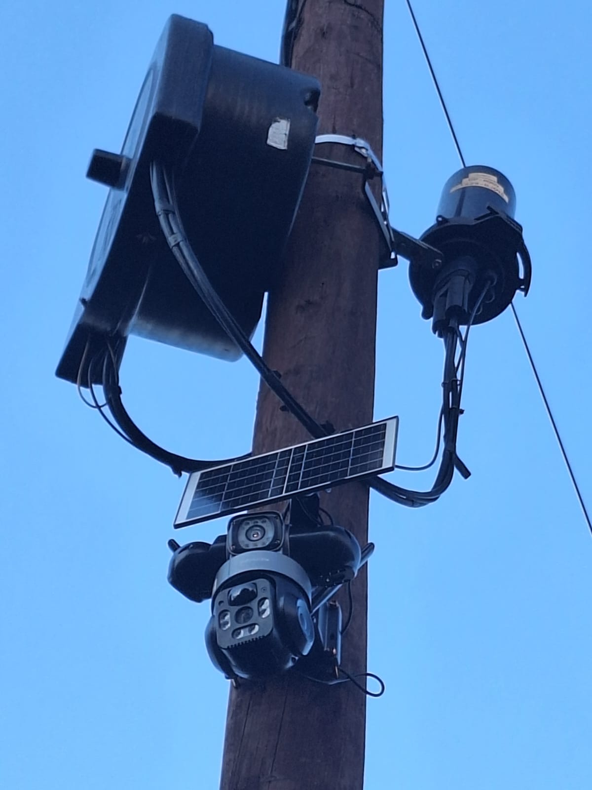 Camera setup for commercial site security